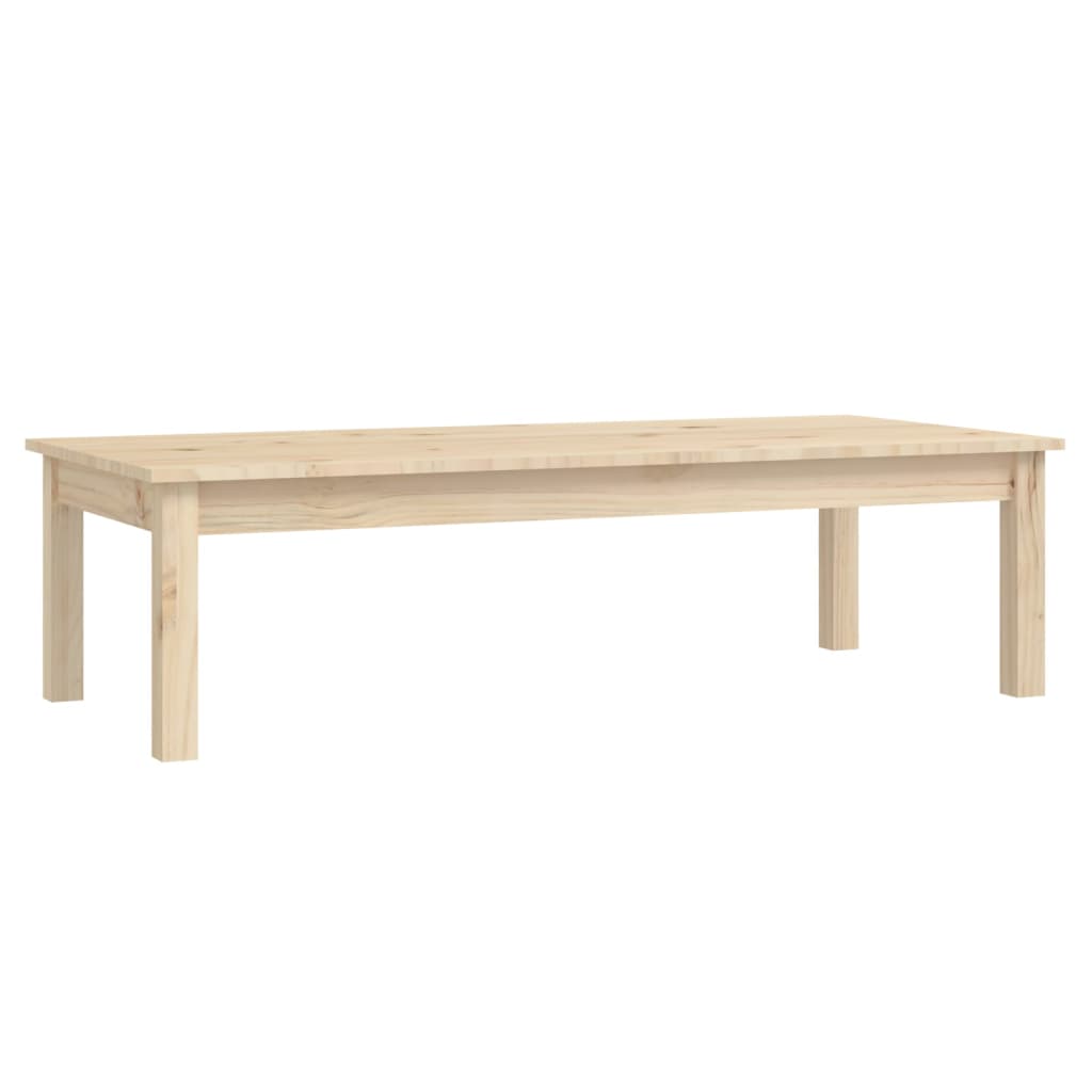 tömör fenyőfa dohányzóasztal 110 x 50 x 30 cm
