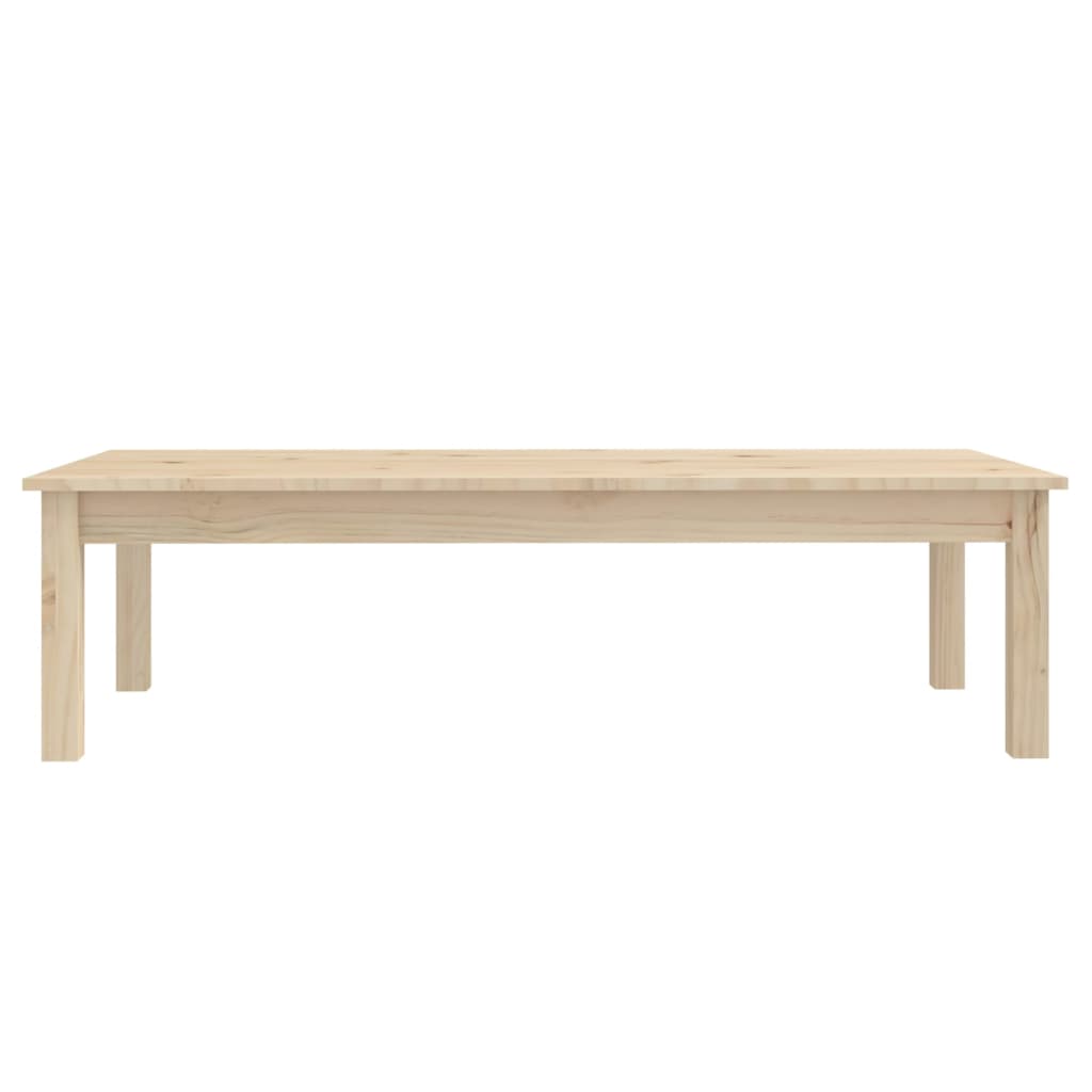 tömör fenyőfa dohányzóasztal 110 x 50 x 30 cm