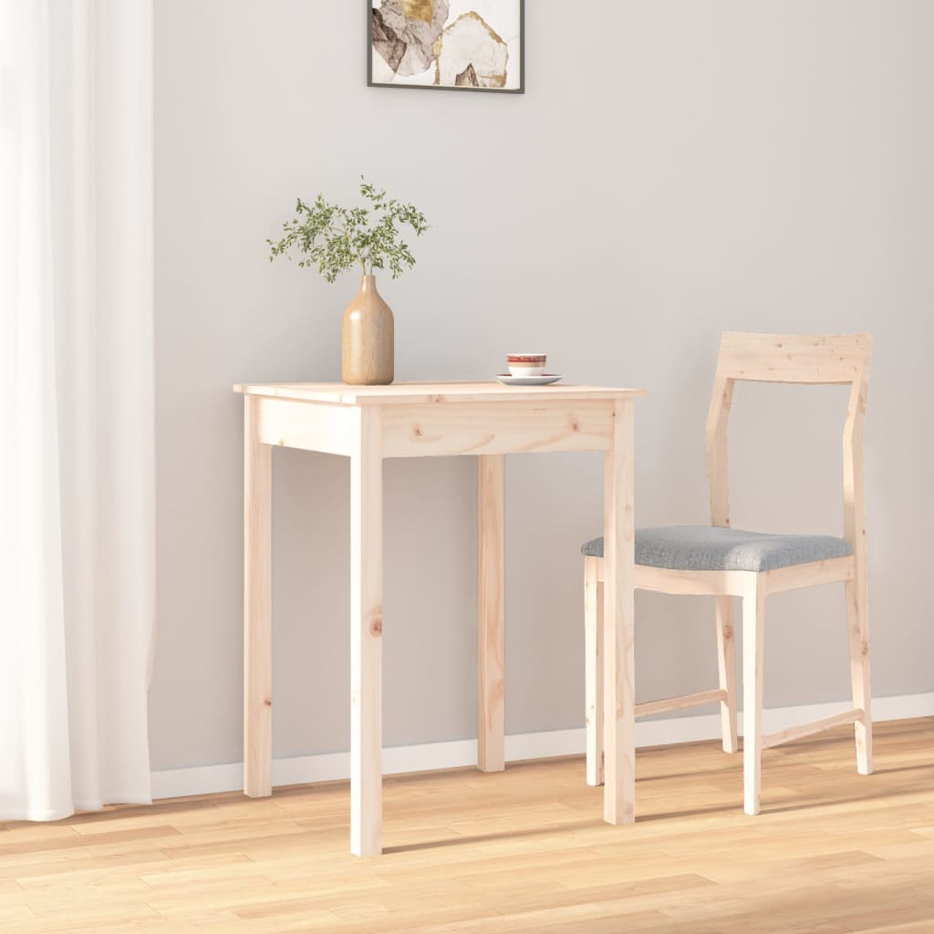 tömör fenyőfa ebédlőasztal 55 x 55 x 75 cm