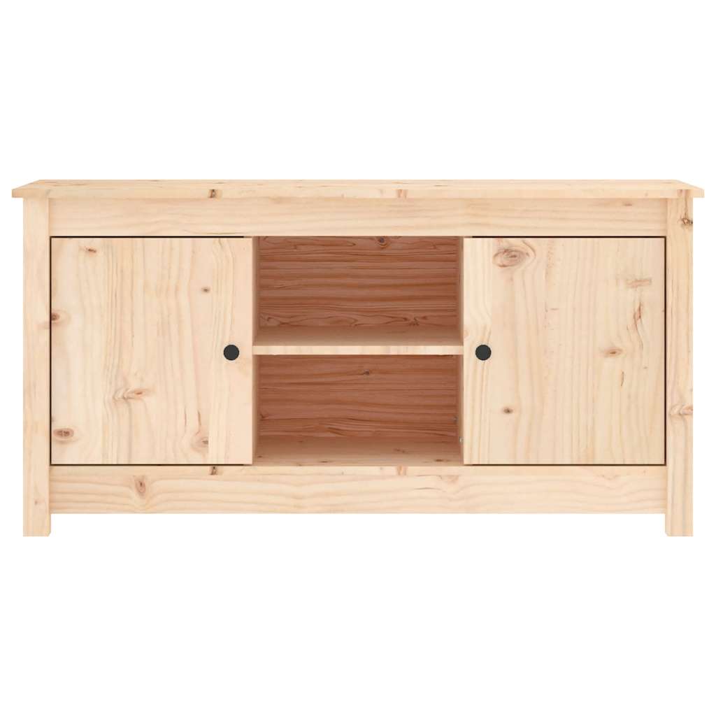 tömör fenyőfa TV-szekrény 103 x 36,5 x 52 cm