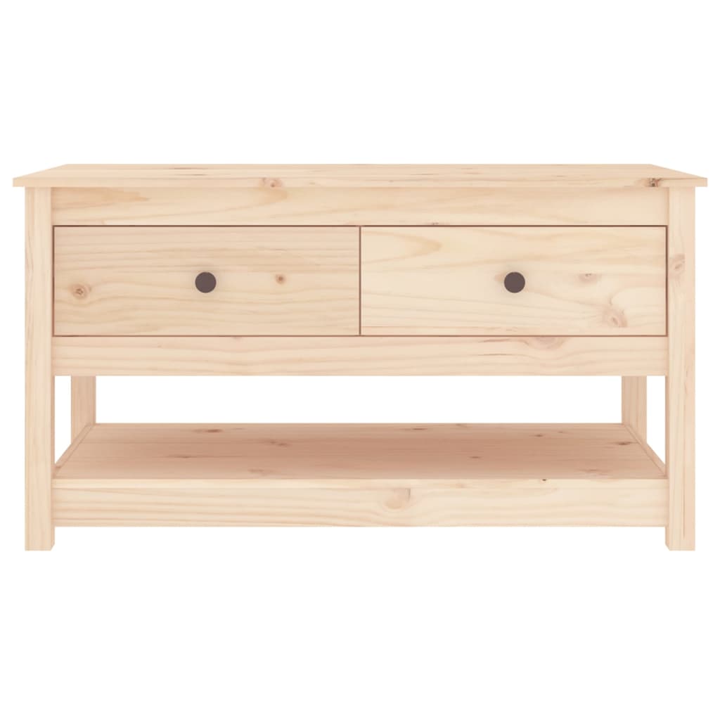 tömör fenyőfa dohányzóasztal 102 x 49 x 55 cm