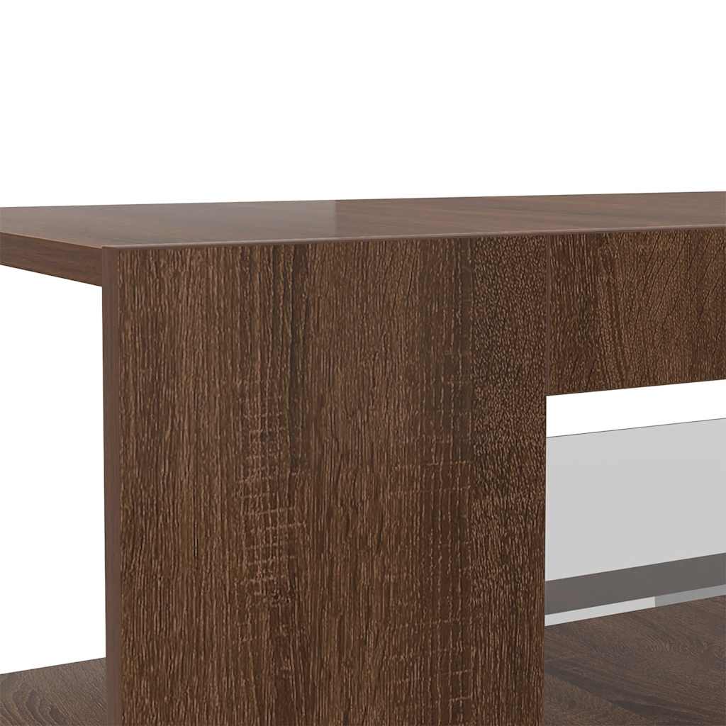 barna tölgy színű LED-es TV-szekrény 90 x 39 x 30 cm