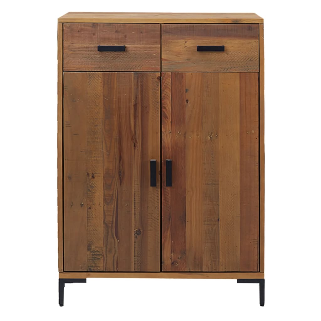 tömör újrahasznosított fenyőfa cipőtartó 75 x 40 x 110 cm