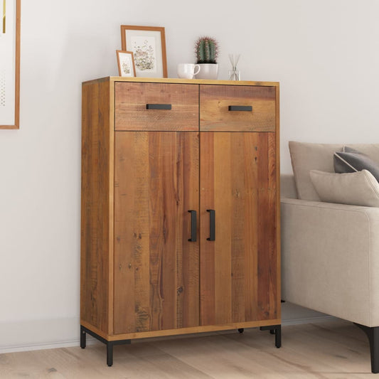 tömör újrahasznosított fenyőfa cipőtartó 75 x 40 x 110 cm