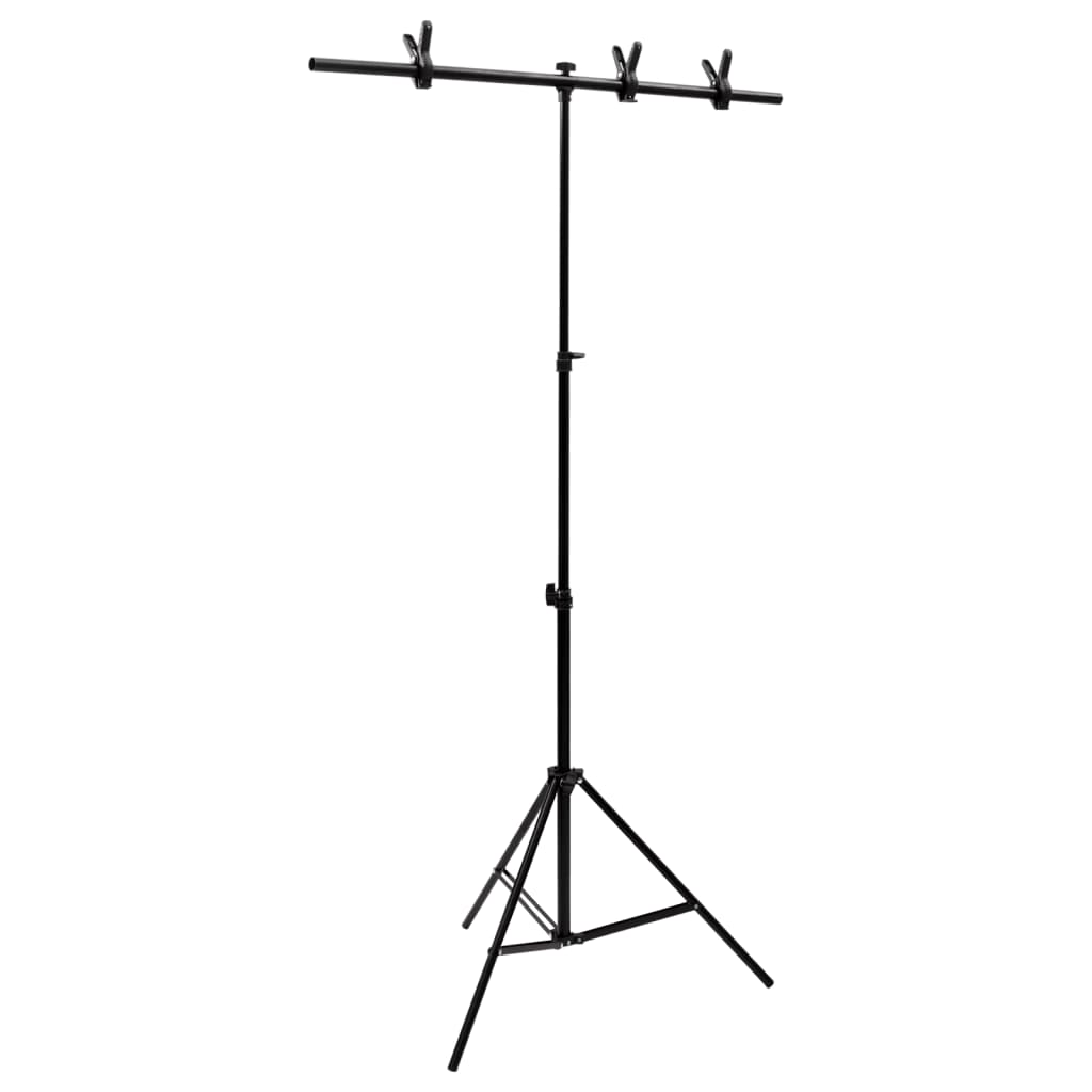 fekete háttér állvány T-alakú 91x60x(70-200) cm