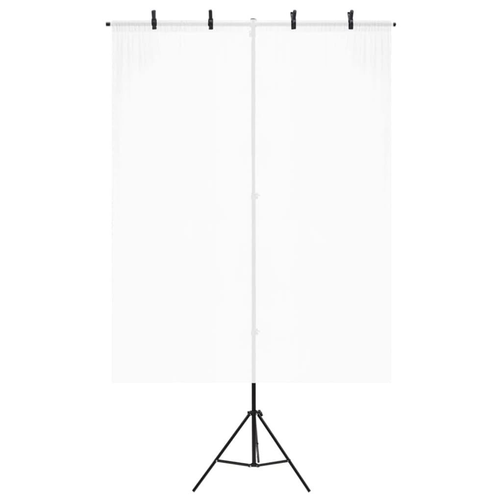 fekete háttér állvány T-alakú 151x60x(70-200) cm
