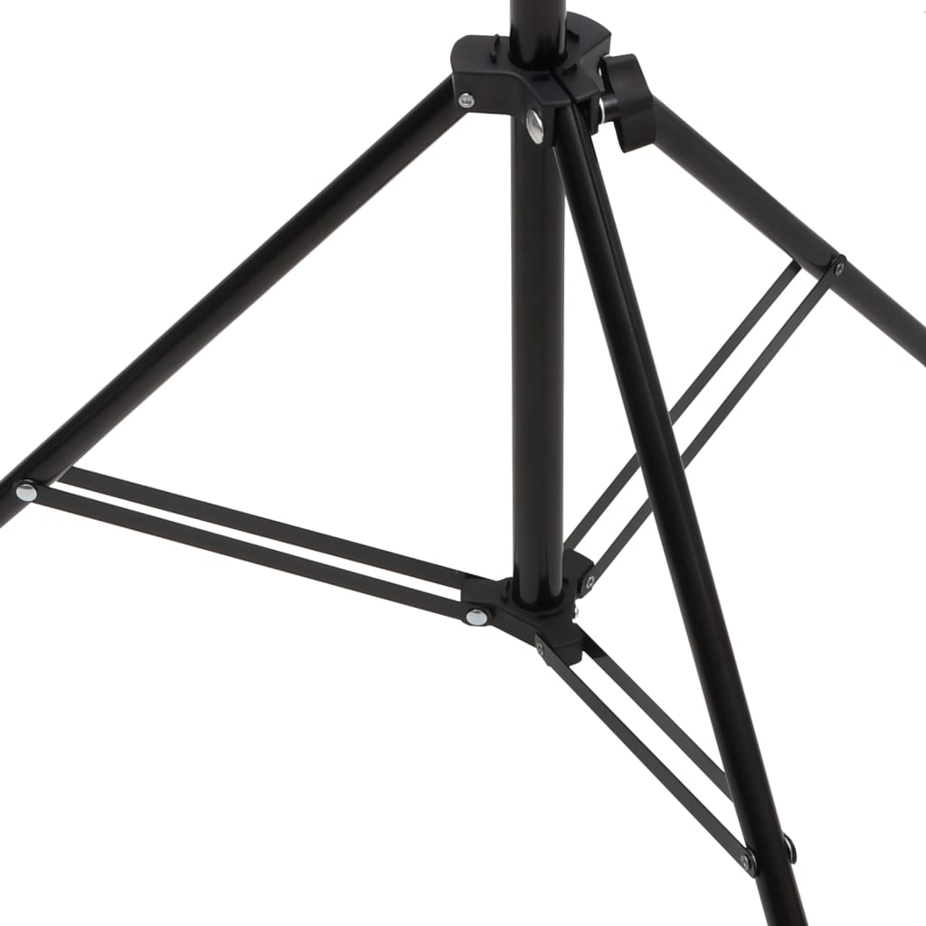 fekete háttér állvány T-alakú 151x60x(70-200) cm