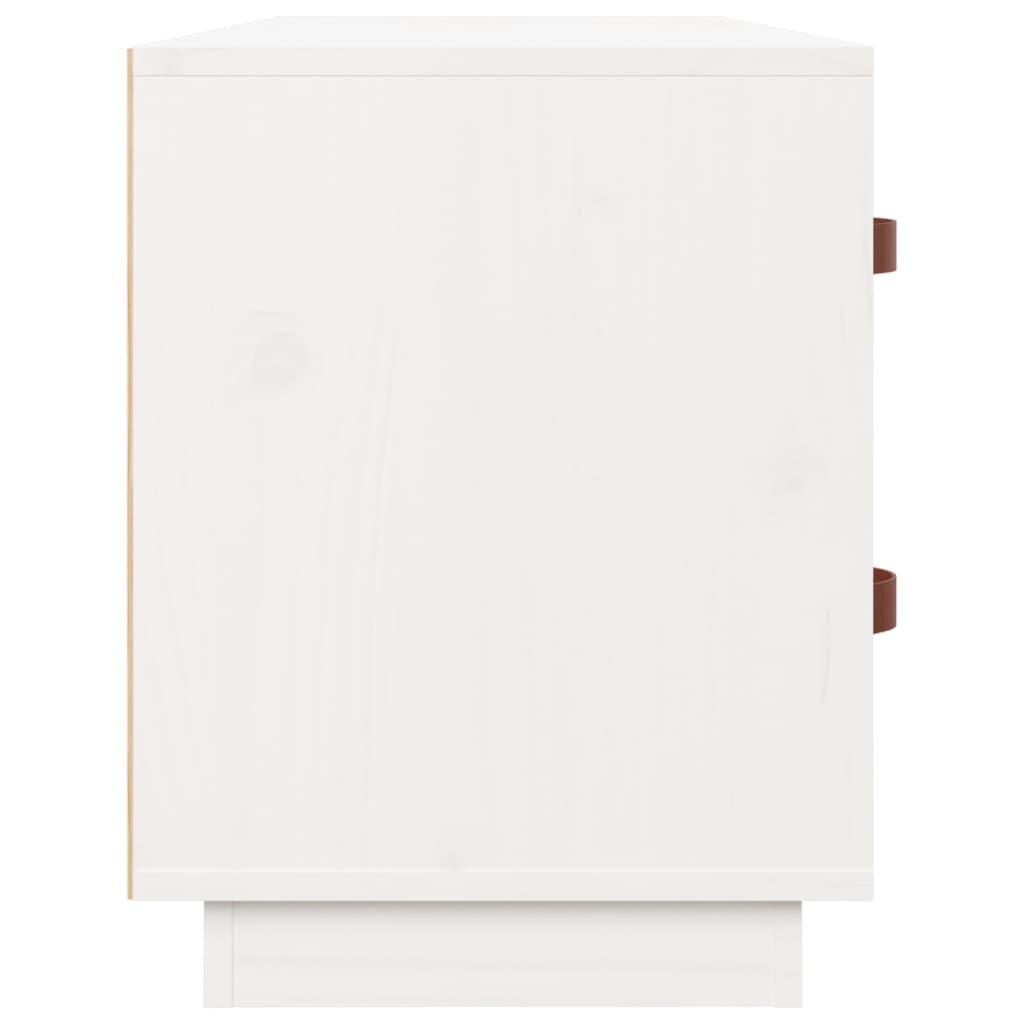 fehér tömör fenyőfa cipőtároló pad 100 x 34 x 45 cm
