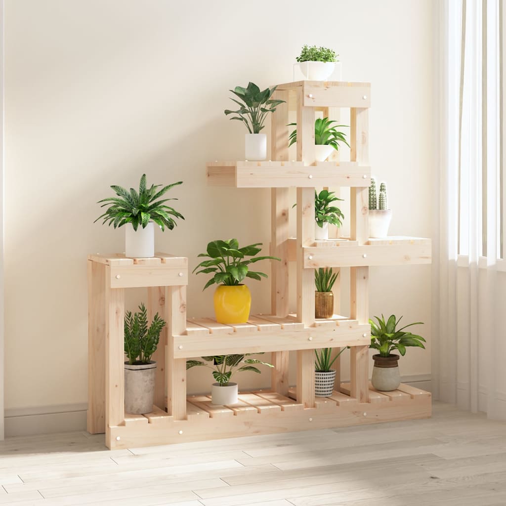 tömör fenyőfa növénytartó 92 x 25 x 97 cm