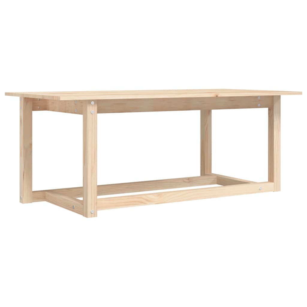 tömör fenyőfa dohányzóasztal 110 x 55 x 45 cm