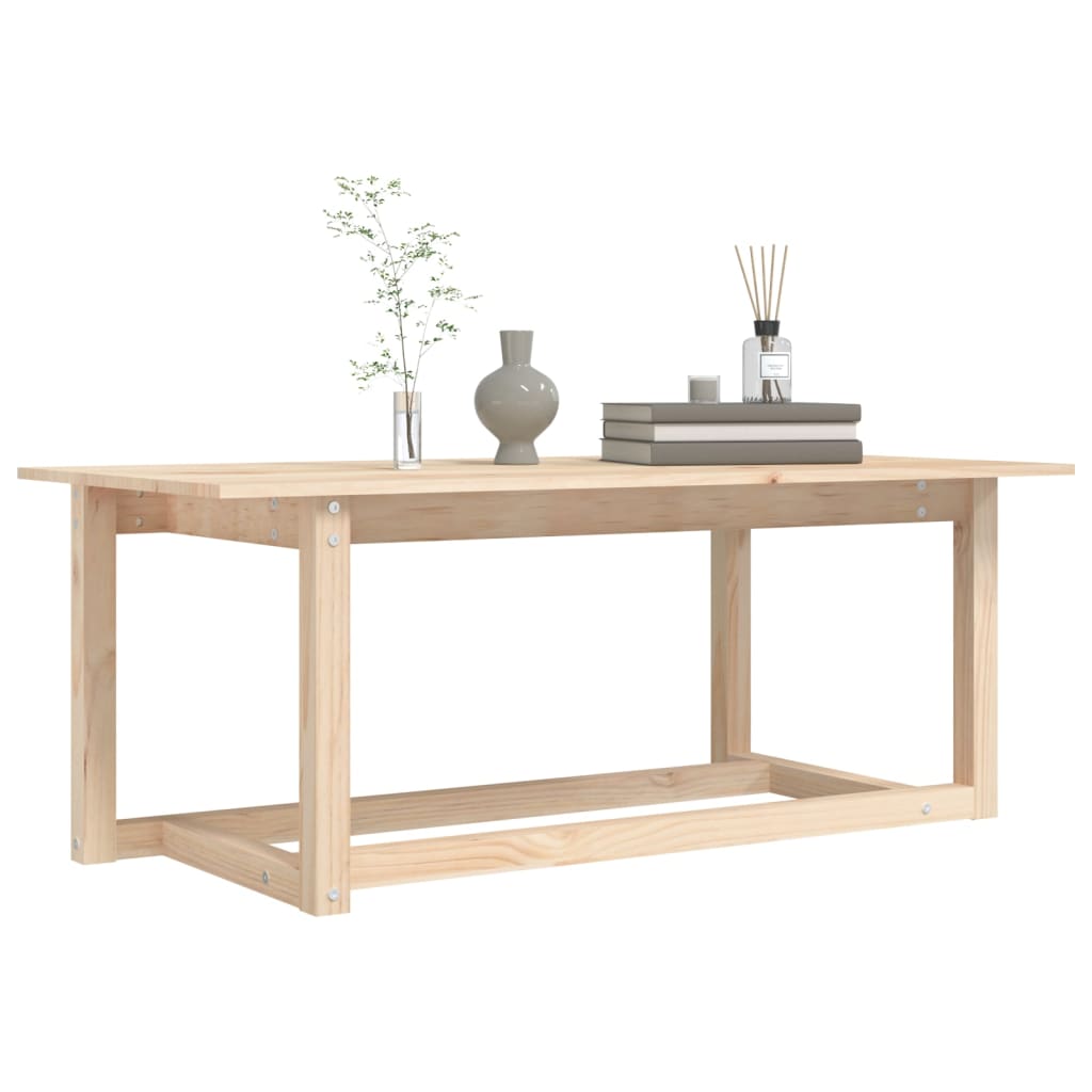 tömör fenyőfa dohányzóasztal 110 x 55 x 45 cm