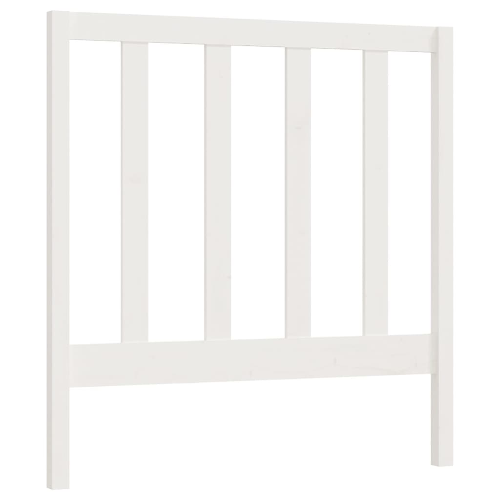 fehér tömör fenyőfa ágy fejtámla 95 x 4 x 100 cm
