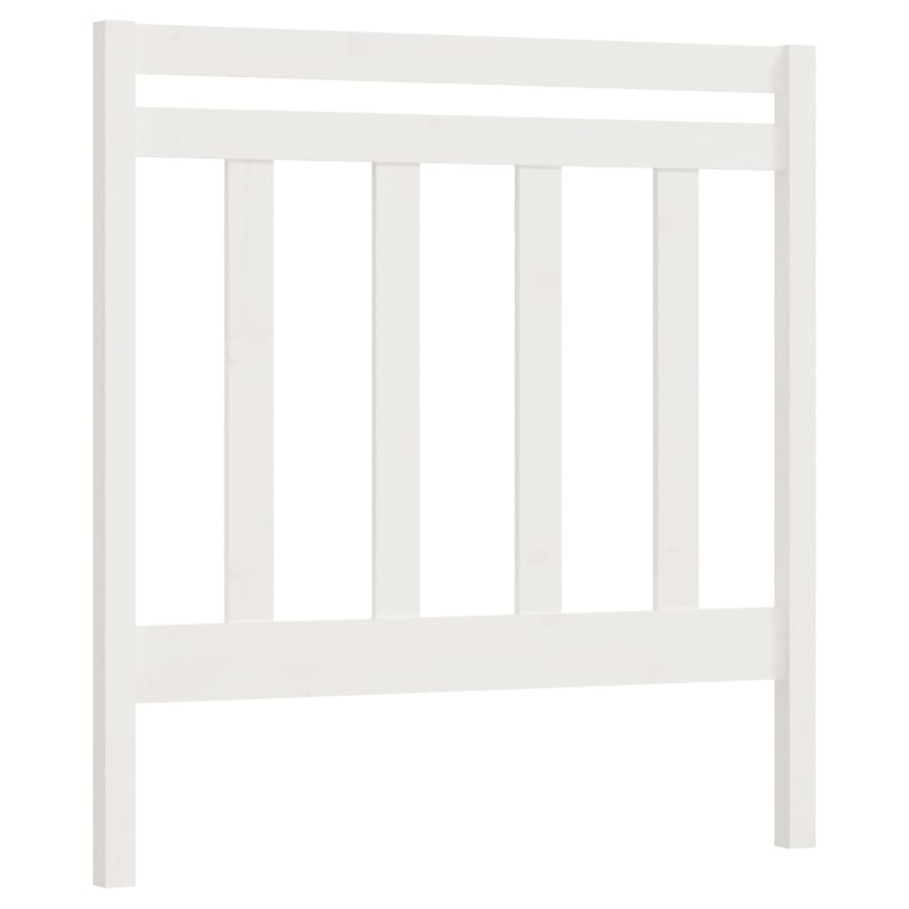 fehér tömör fenyőfa ágy fejtámla 95 x 4 x 100 cm