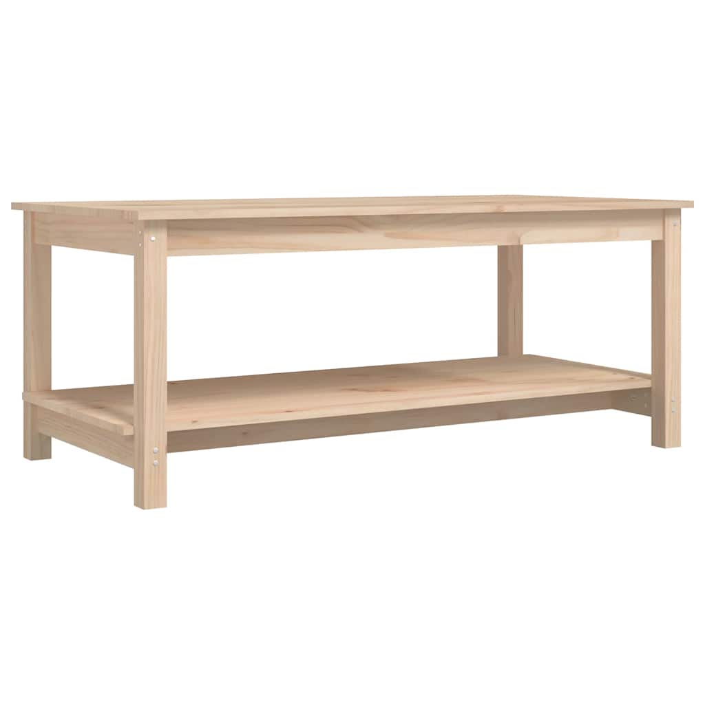 tömör fenyőfa dohányzóasztal 110 x 55 x 45 cm