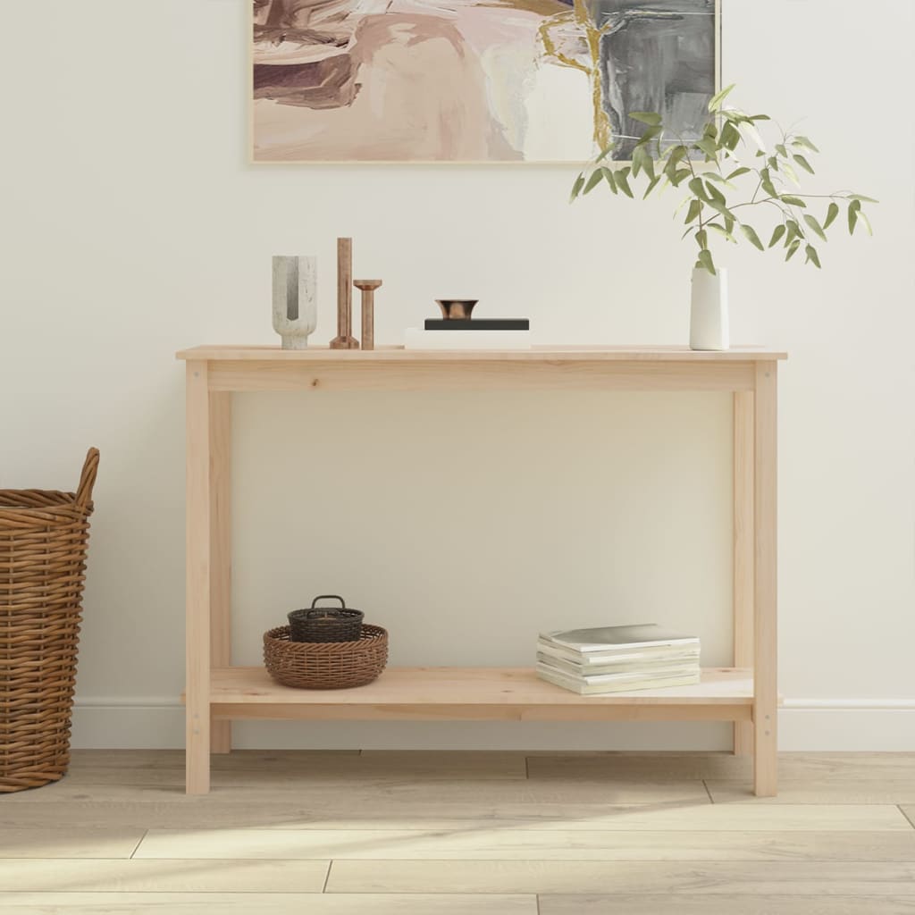 tömör fenyőfa tálalóasztal 110x40x80 cm