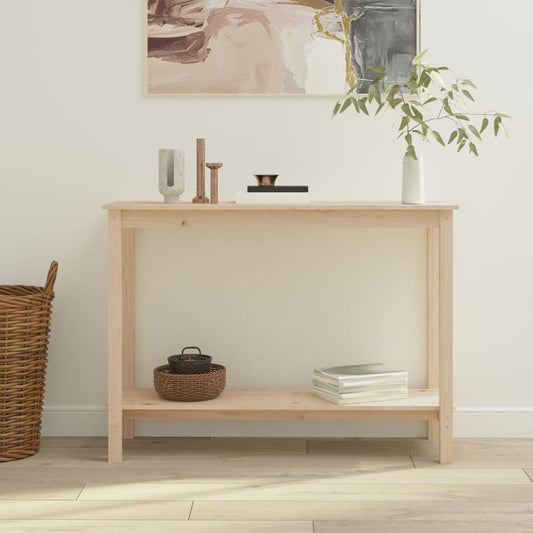 tömör fenyőfa tálalóasztal 110x40x80 cm