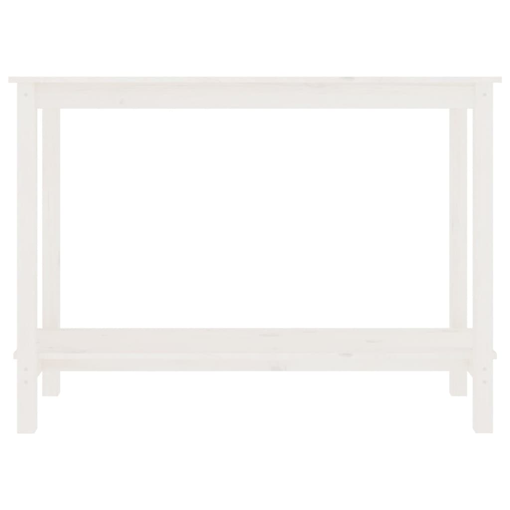 fehér tömör fenyőfa tálalóasztal 110 x 40 x 80 cm