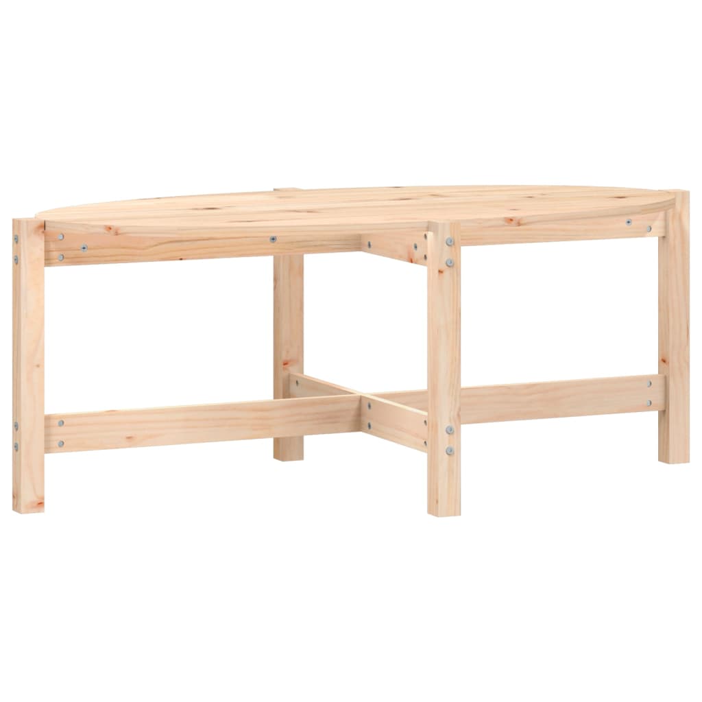 tömör fenyőfa dohányzóasztal 118 x 63 x 45 cm