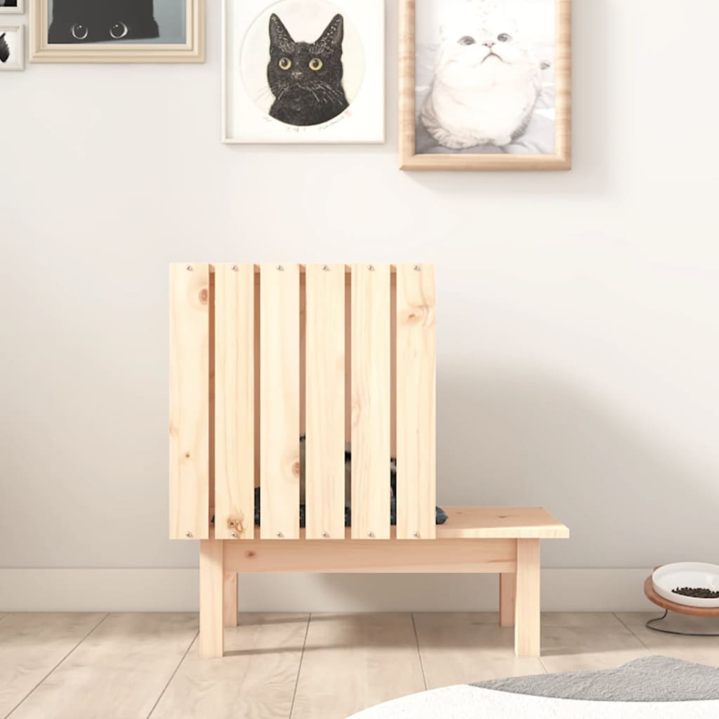 tömör fenyőfa macskaház 60 x 36 x 60 cm