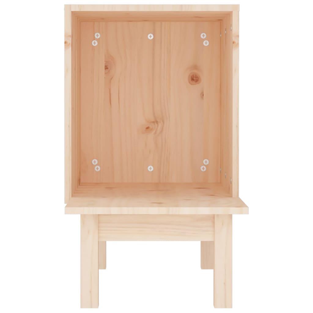 tömör fenyőfa macskaház 60 x 36 x 60 cm