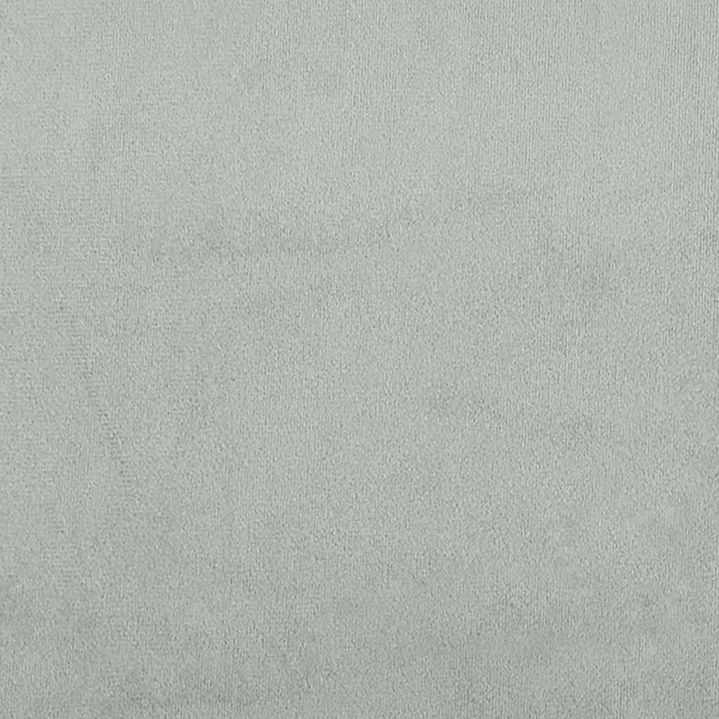 világosszürke bársonypad 110x45x60 cm