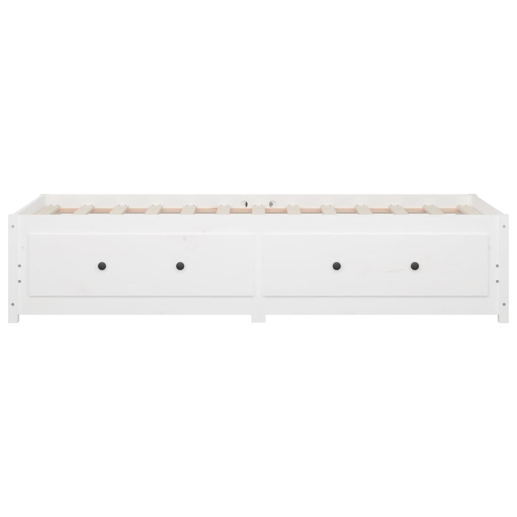 fehér tömör fenyőfa kanapéágy matrac nélkül 80 x 200 cm