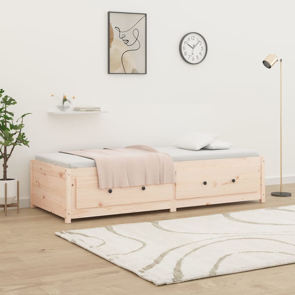 tömör fenyőfa kanapéágy matrac nélkül 90 x 200 cm