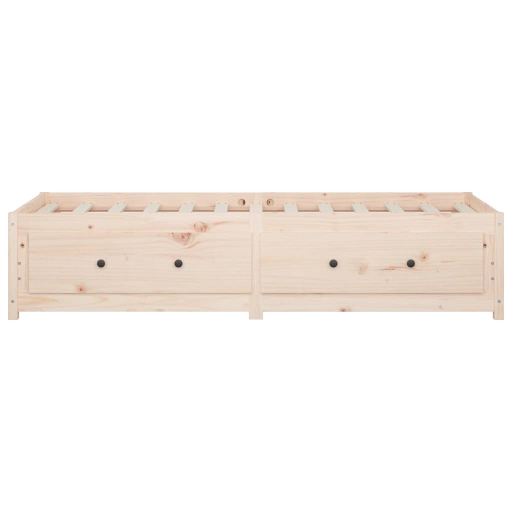 tömör fenyőfa kanapéágy matrac nélkül 90 x 200 cm