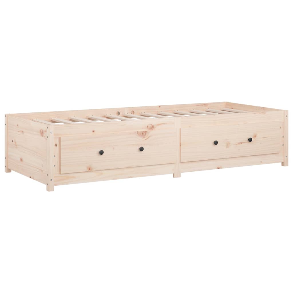 tömör fenyőfa kanapéágy 90 x 190 cm (Single)