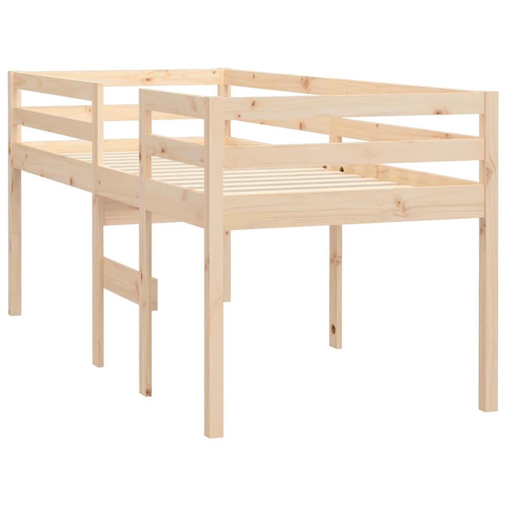 tömör fenyőfa magasított ágy 90 x 200 cm