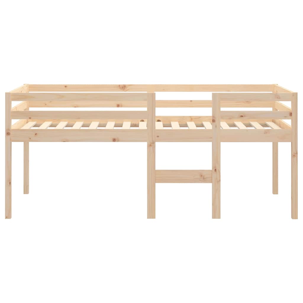 tömör fenyőfa magasított ágy 75x190 cm
