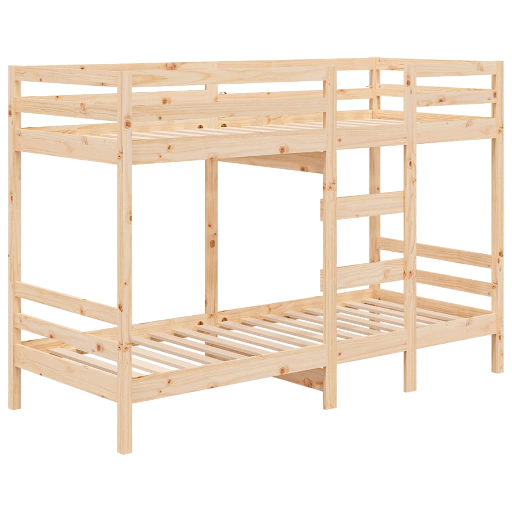 tömör fenyőfa emeletes ágy matrac nélkül 90 x 190 cm