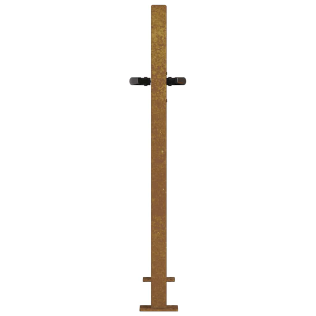 Corten acél kerti kapu 100x75 cm, fűmintás