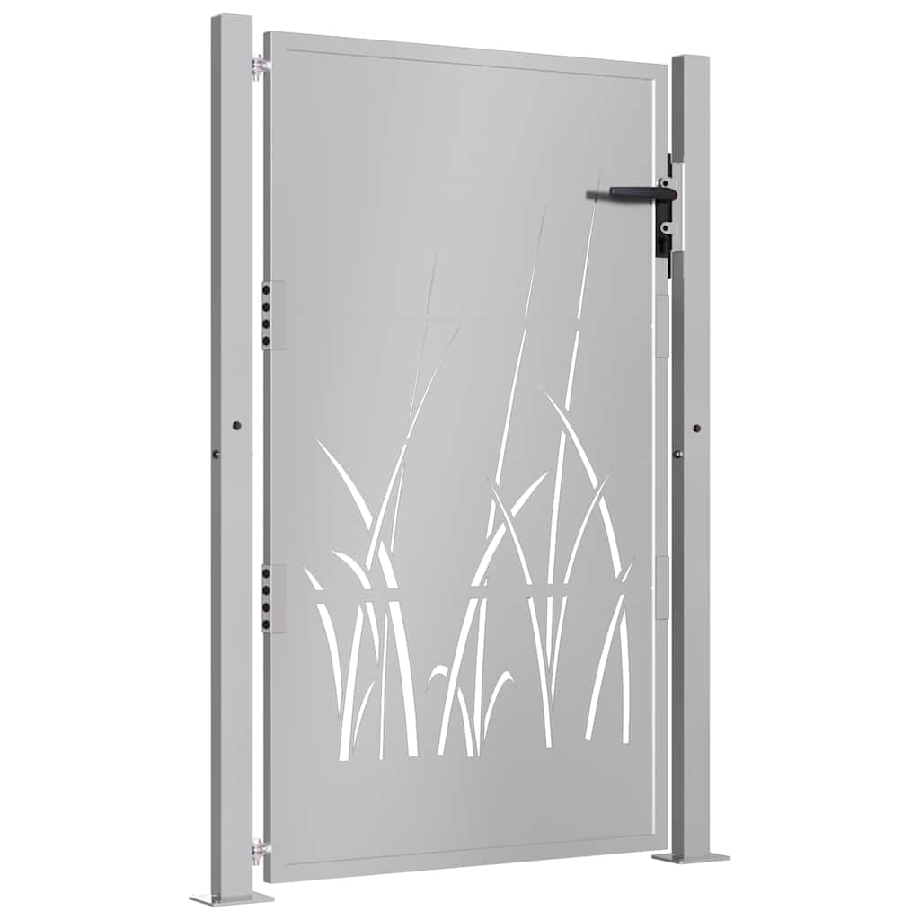Corten acél kerti kapu 100x125 cm, fűmintás