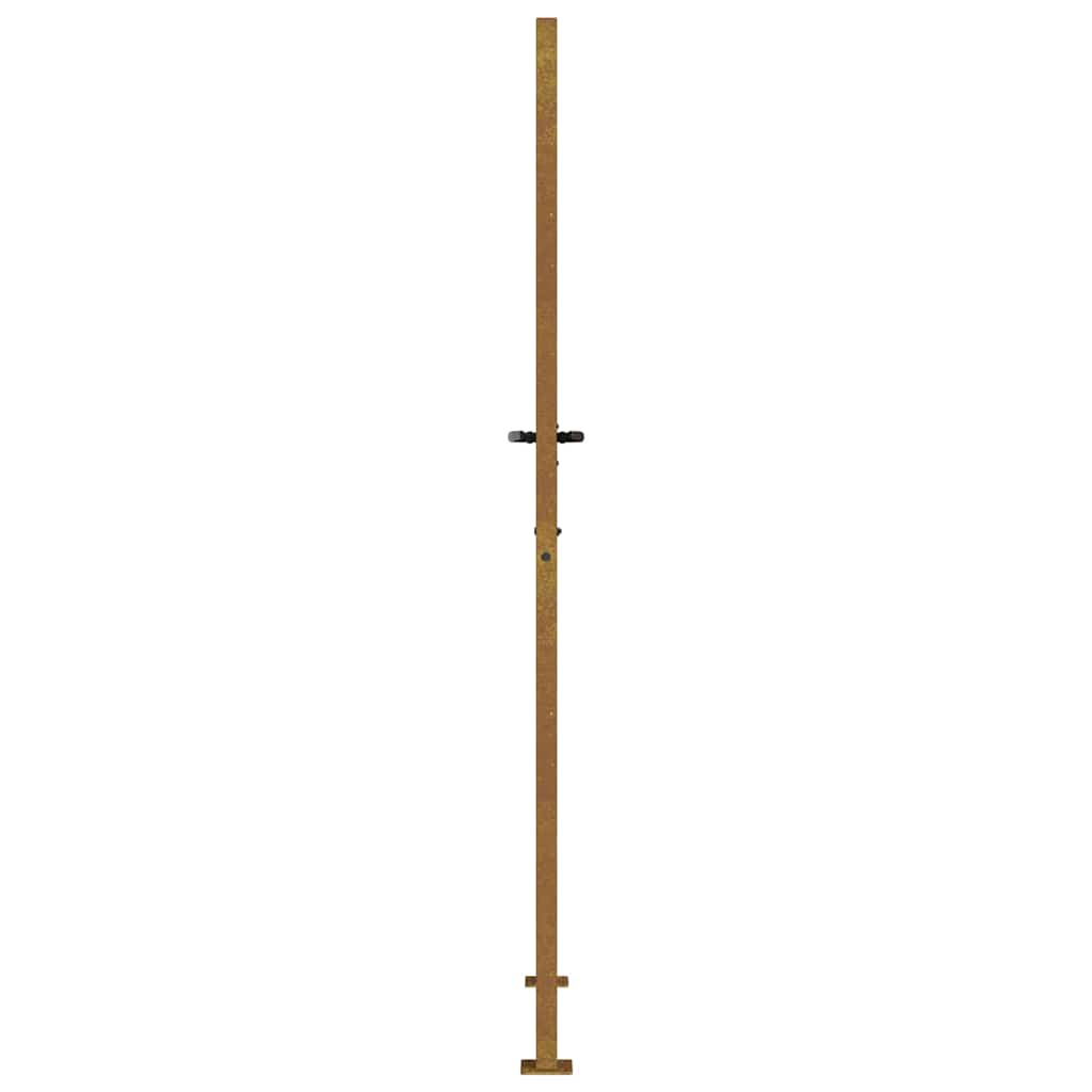 Corten acél kerti kapu 100x200 cm, fűmintás