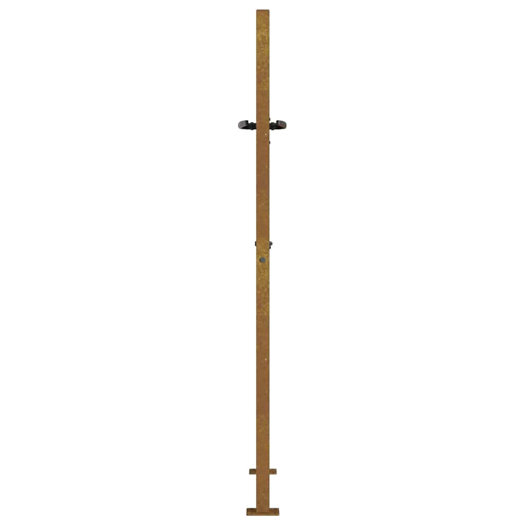 Corten acél, bambusz mintás kerti kapu 100x125 cm