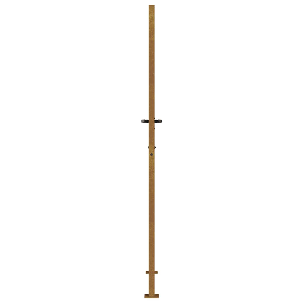Corten acél, bambusz mintás kerti kapu 100x200 cm