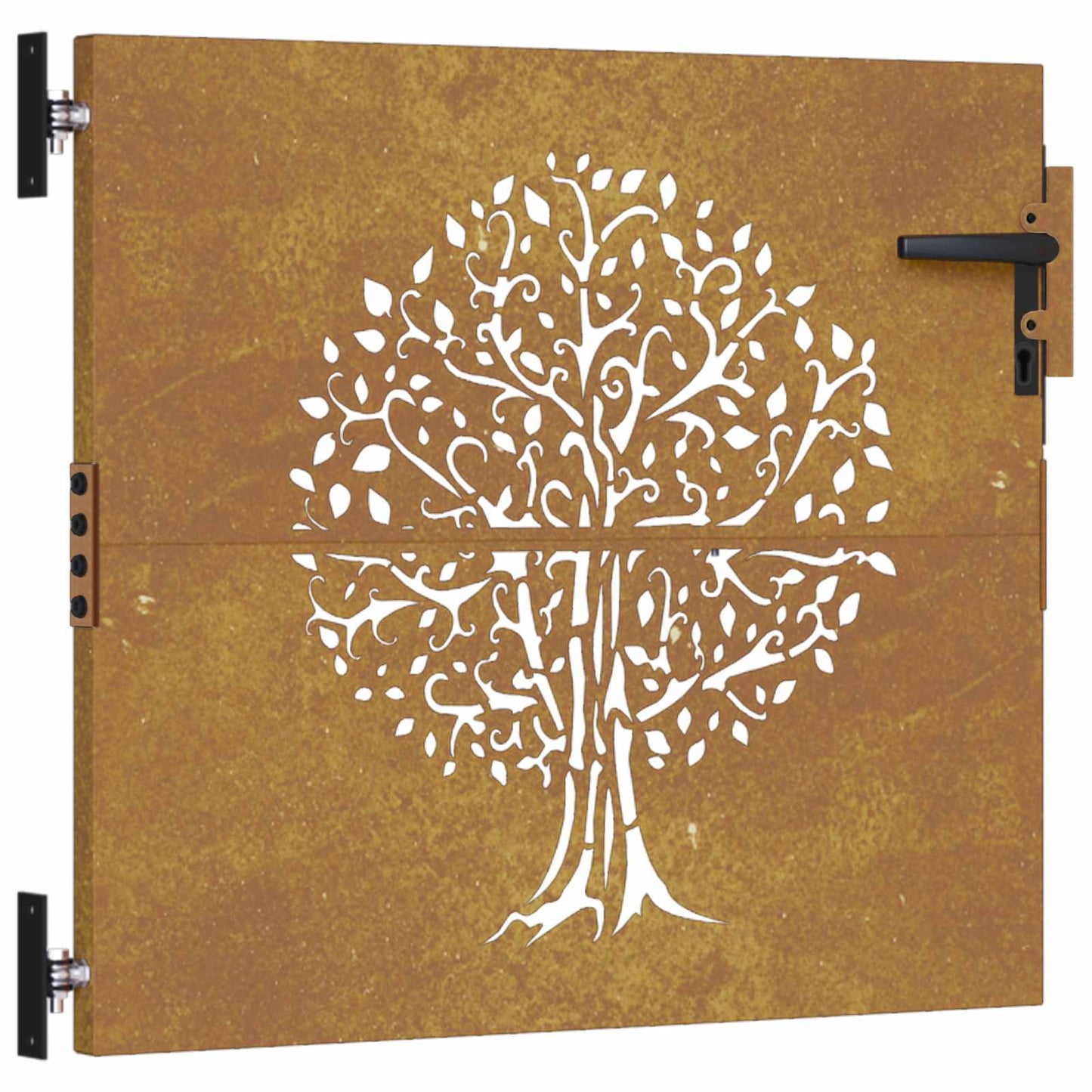 famintás corten acél kerti kapu 85x100 cm