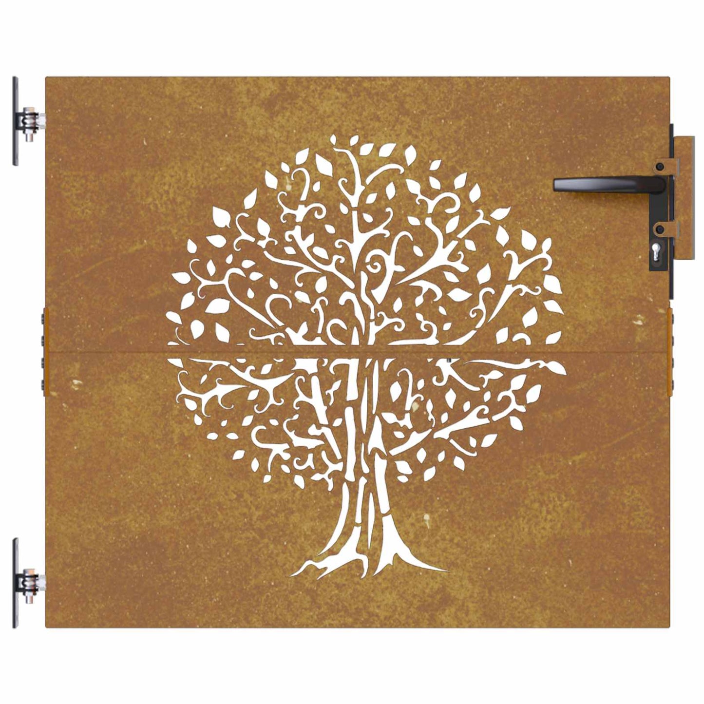 famintás corten acél kerti kapu 85x100 cm