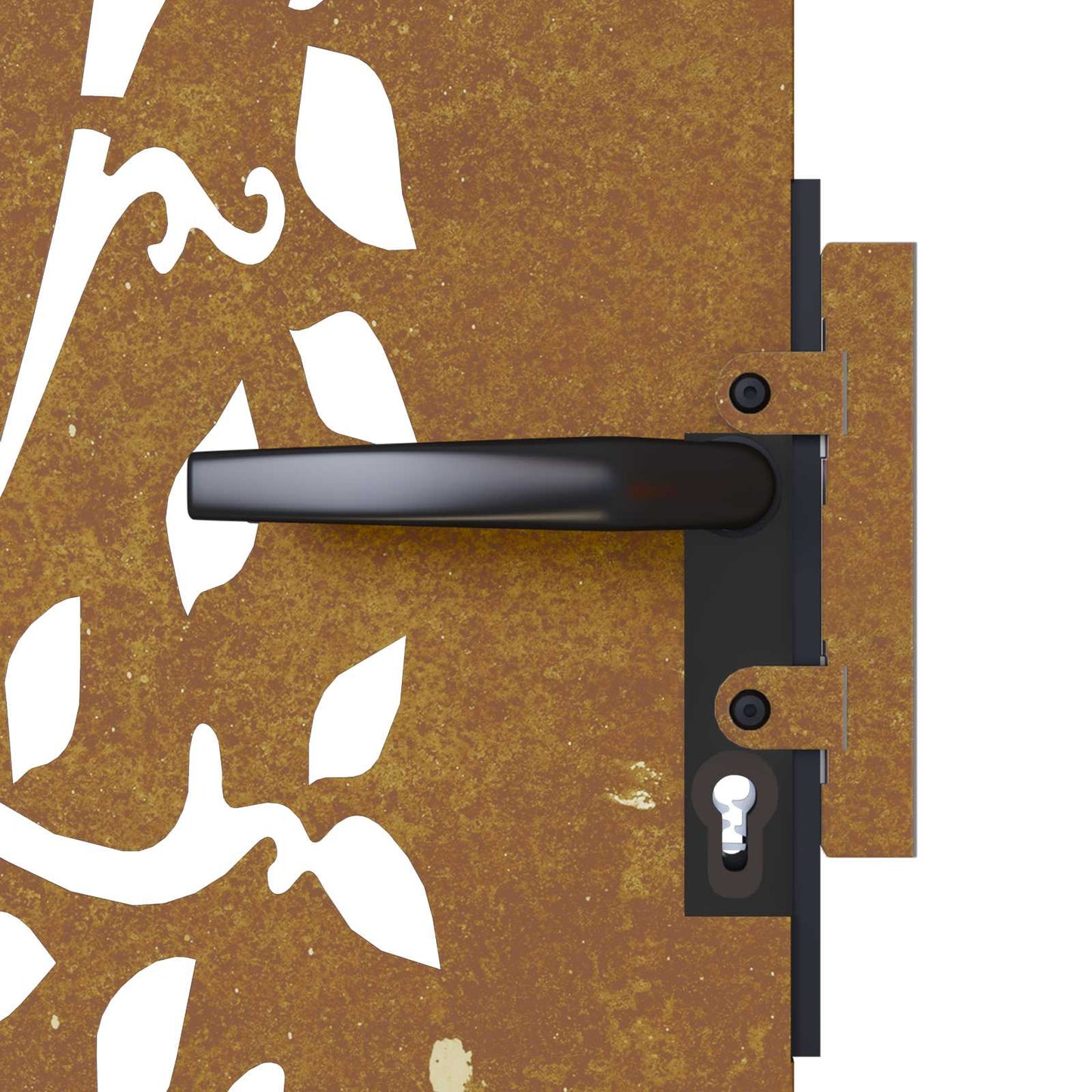 famintás corten acél kerti kapu 85x150 cm