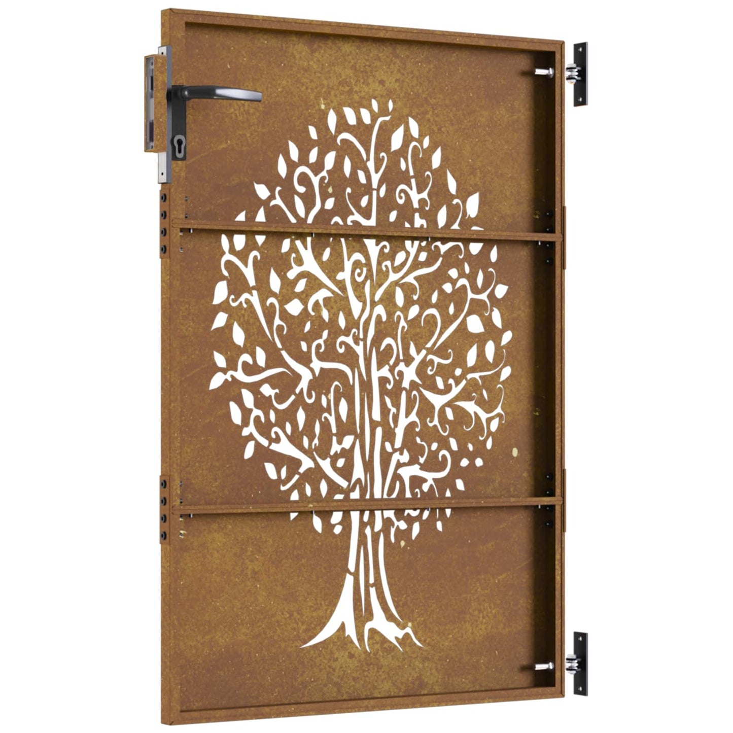 famintás corten acél kerti kapu 85x150 cm