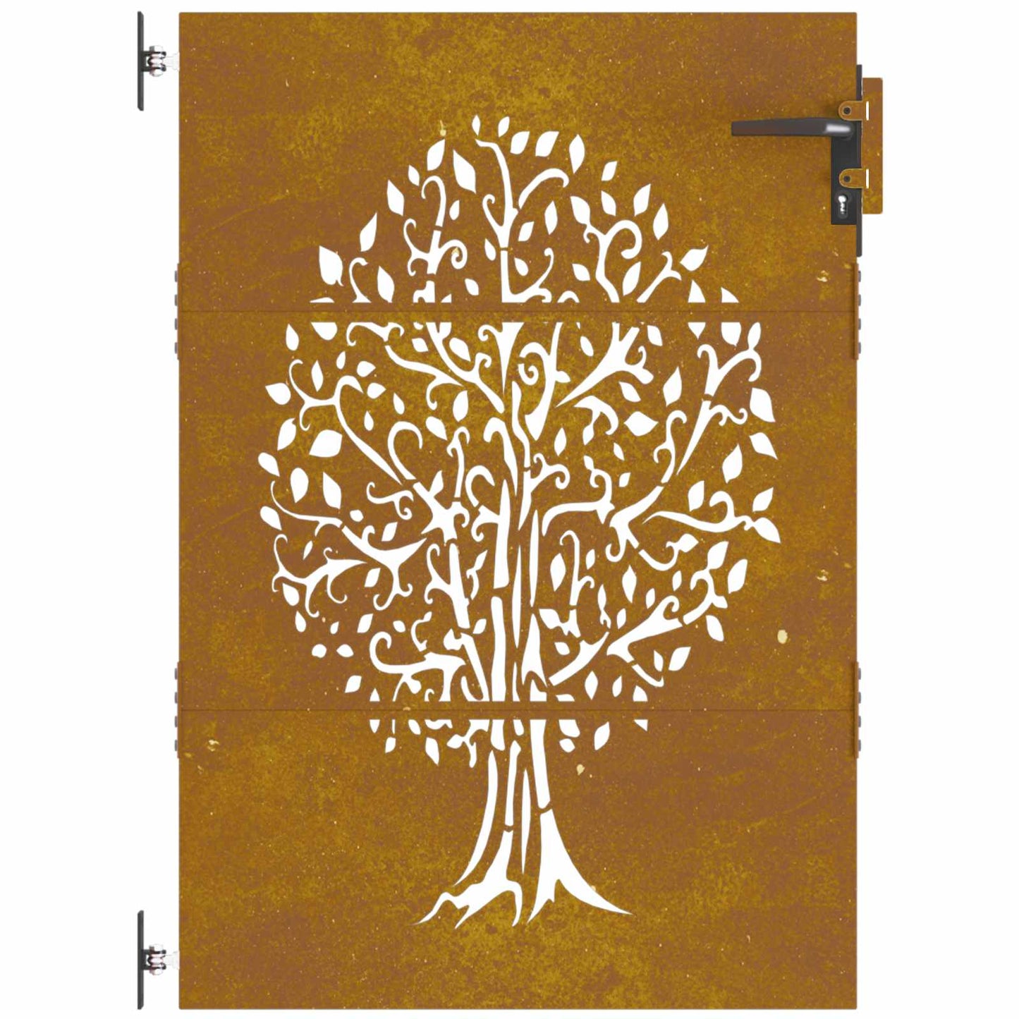 famintás corten acél kerti kapu 85x150 cm