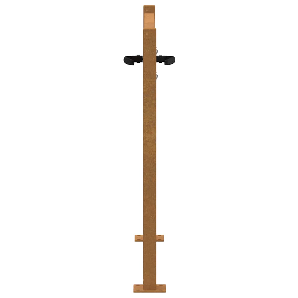 Corten acél kerti kapu 100x100 cm, fűmintás
