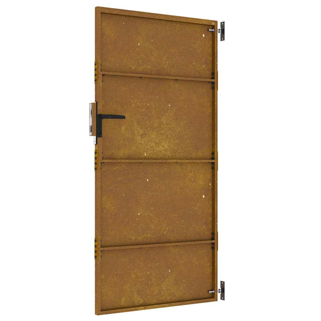 corten acél kerti kapu 85 x 175 cm