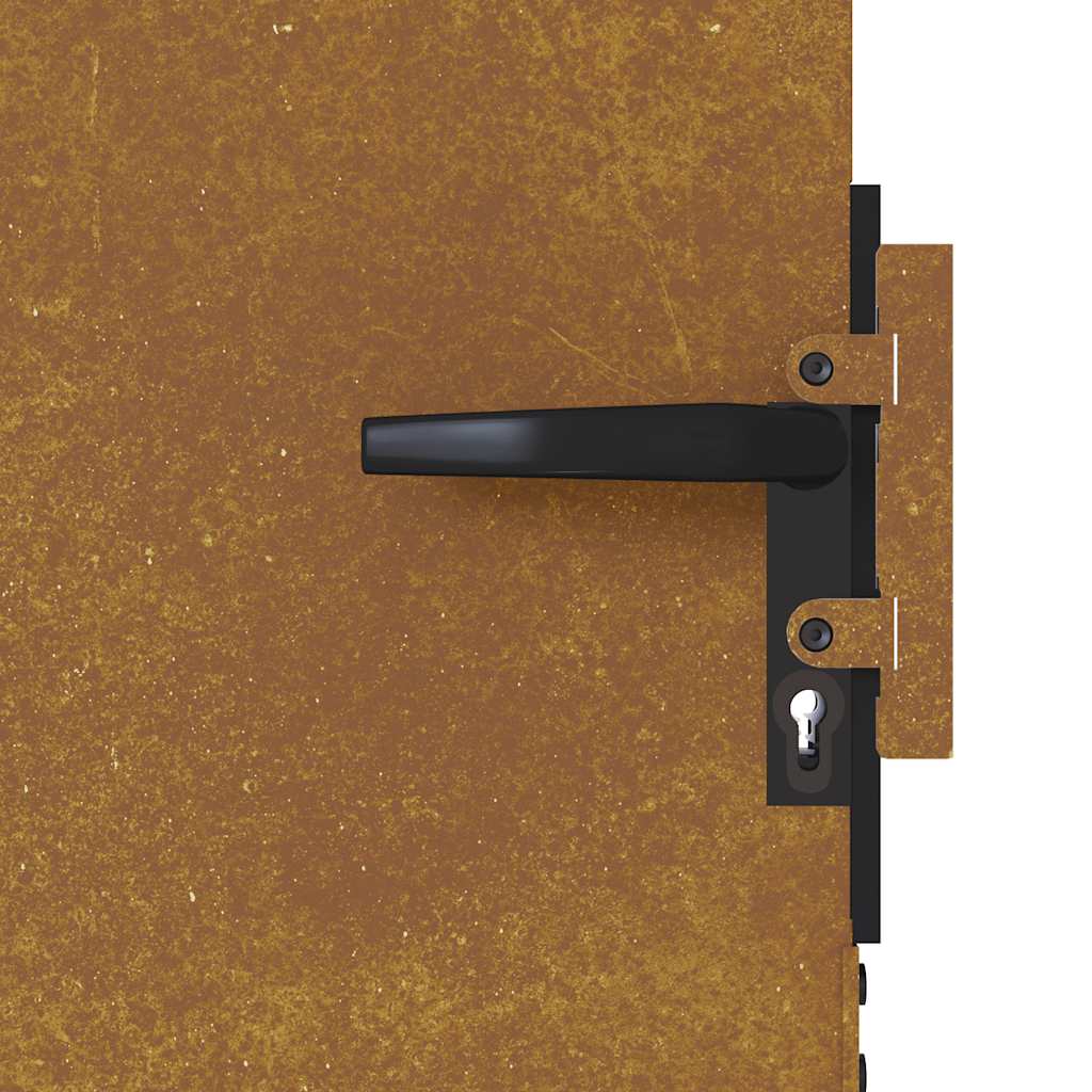 corten acél kerti kapu 85 x 175 cm