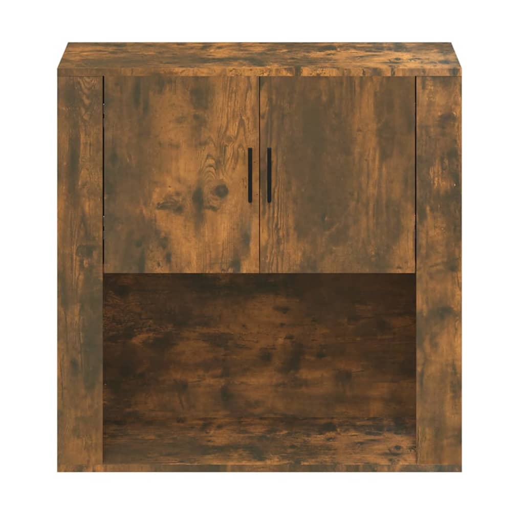 füstös tölgy színű szerelt fa fali szekrény 80x33x80 cm