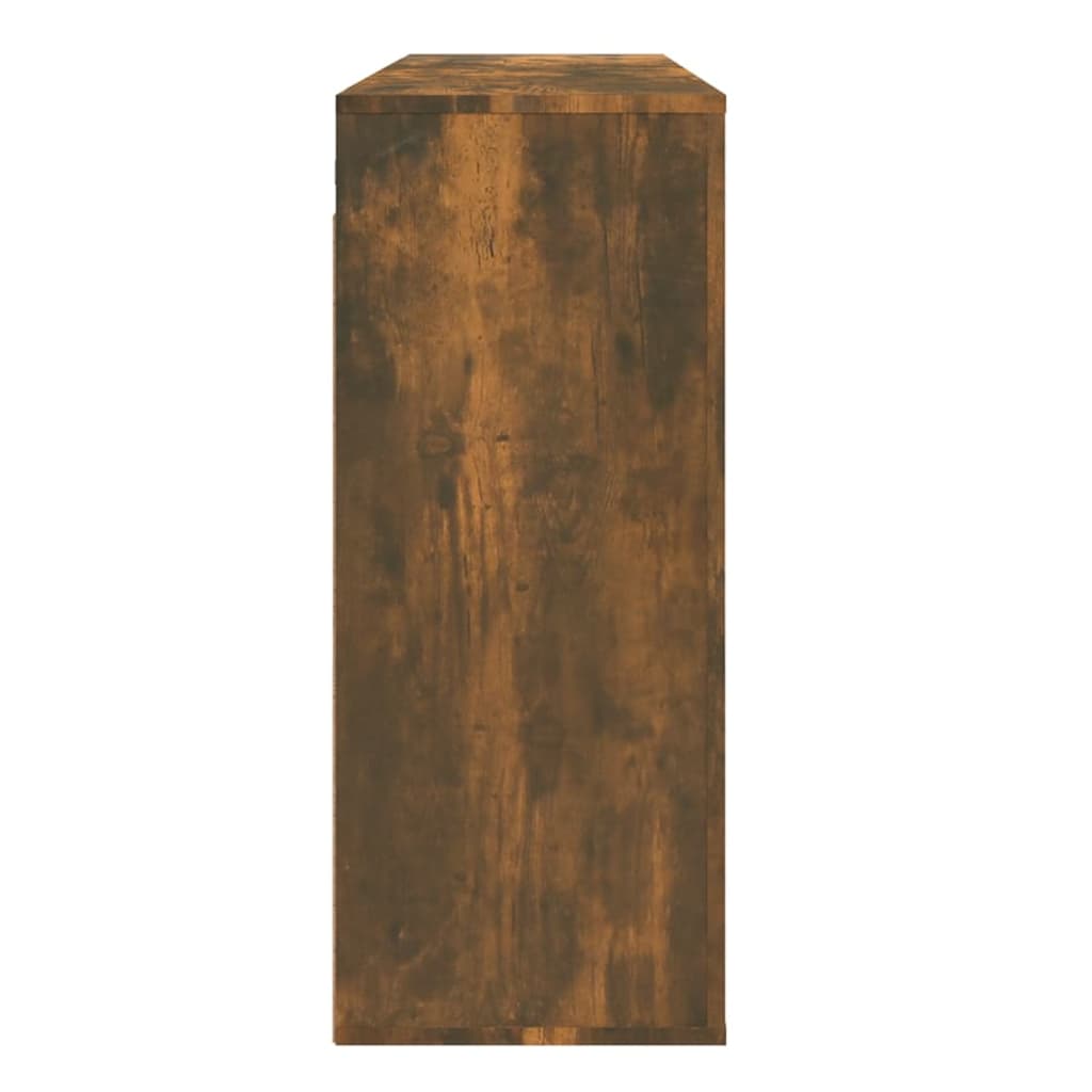 füstös tölgy színű szerelt fa fali szekrény 80x33x80 cm