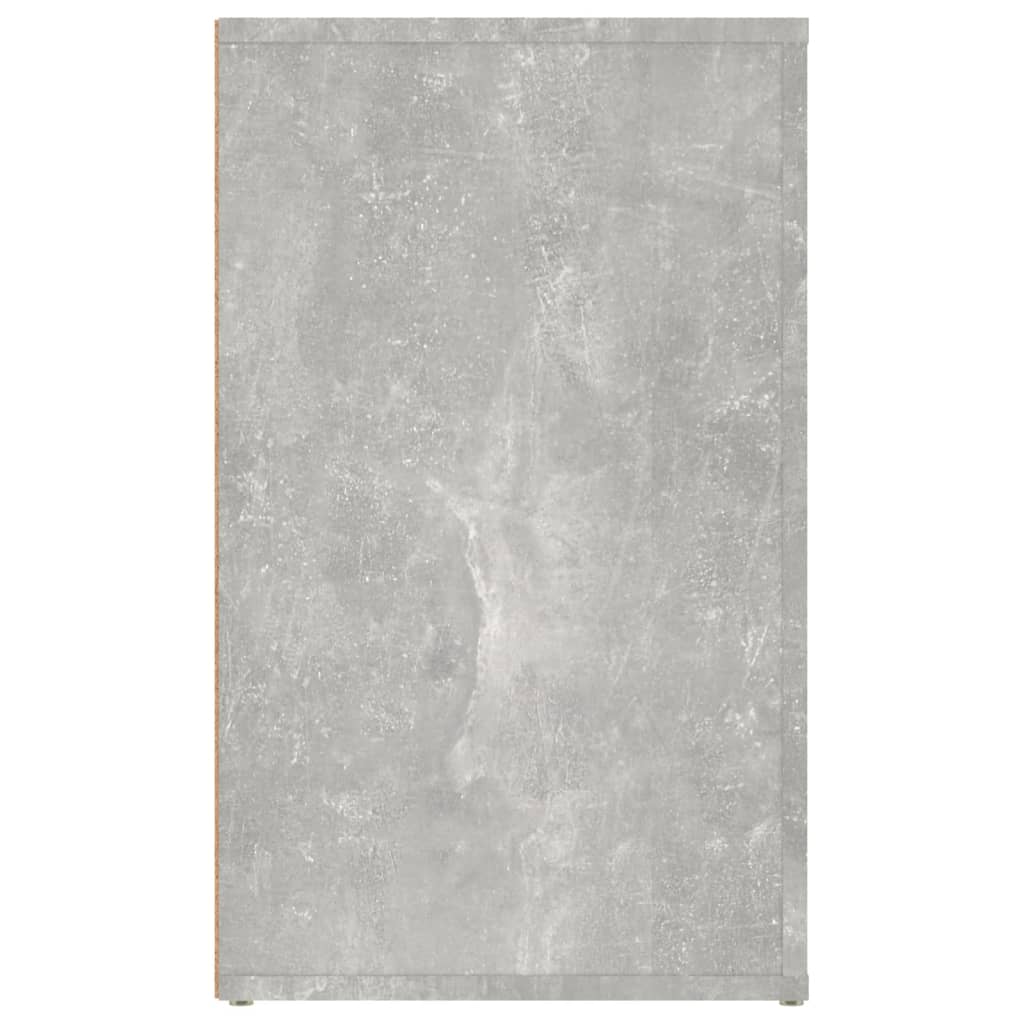 betonszürke szerelt fa éjjeliszekrény 50 x 36 x 60 cm
