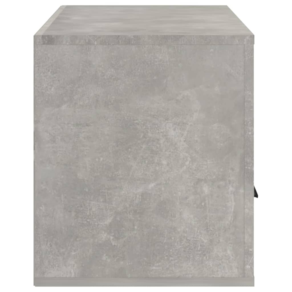 betonszürke szerelt fa TV-szekrény 100x35x40 cm