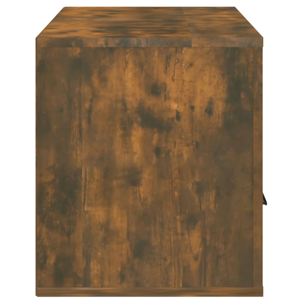 füstös tölgy színű szerelt fa TV-szekrény 100 x 35 x 40 cm